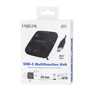 UA0344 USB-C OTG (On-The-Go)  hub og kortlæser