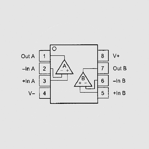 OPA347UA Op-Amp SingS 0,35MHz 0,17V/us SO8 OPA2237UA, OPA2244PA, OPA2337UA, OPA2340UA, OPA2350UA