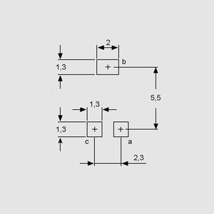 TS53YLK020 SMD Cermet Trimmer 20K Recommended Pad Layout