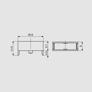 KS21SW-H Cover for Fuse Holder 5x20 KS21SW-H