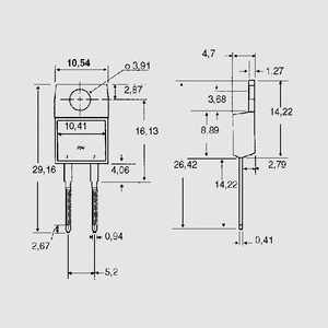 DSEI12-06A FRED 600V 14A 62W 35ns TO220AC TO220AC