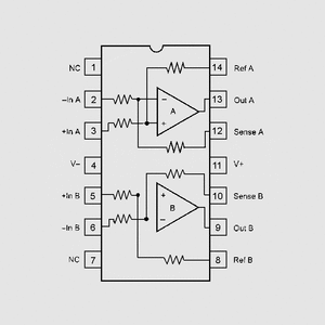 INA2133UA 2xDiff-Amp 1,5MHz &gt;74dB SO14 INA2137UA