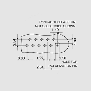 AMP215079-4 PC Connector Female Straight 4-Pole Pin Board