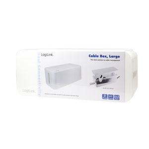 KAB0063 LogiLink® Cable Box, 407x157x133.5mm, Hvid