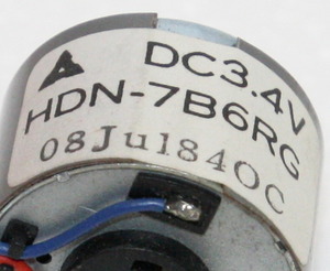 HDN-7B6RG DC-motor, 3.4V. T000504