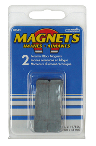 07043 Rektangulær magnetsæt, 2 stk. 48 x 10 x 10mm