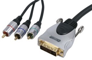 N-HQSS5187/10 HQ DVI - Component kabel, 10 meter