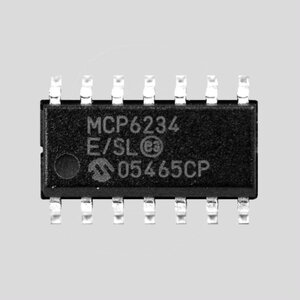 MCP6144-I/P 4xOp-Amp NonUnGain 0,1MHz 24V/ms DIP14