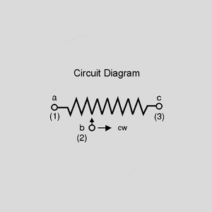 P11VYN100U Cermet Potentiometer Mono Lin 100R P11S1V0FLSY00101KA Circuit Diagram