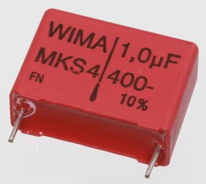 MKS4U1,0K400-22 MKT Capacitor 1uF 400V 10% P22,5 MKS4U1,0K400-22