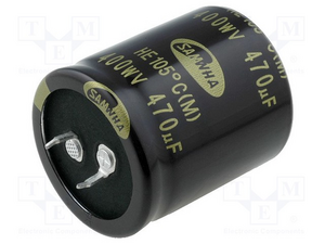 CSHT0470/400-P10 El-Capacitor 470µF/400V-P10-35x40mm