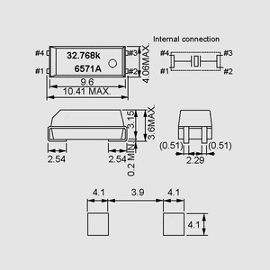 MC306-32,768 SMD Clock Crystal 32,768kHz 20ppm QK032-SMD