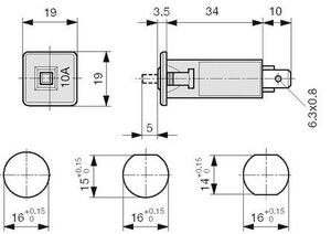 T9-611P-16 Automat sikring 16A 4404.0006