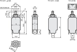 T11-211-1 Circuit Breaker 1A 4400.0008