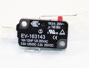 EV163143 Microswitch Sim.Roller 250V 16A 400gf