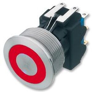 MSM22TDR-RT Switch 2xU 250V 5A Ring Red