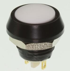 GQ12IP65-WS Miniature Momentary Switch 2A IP65 White GQ12IP65-WS