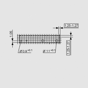 PCN124D3MHZ Relæ SPST 24V 3A 4800R Pin Board