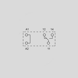 F4031-12S PCB Relay SPDT 10A 12V 300R sensitive 40.31.7.012.0000 Circuit Diagram