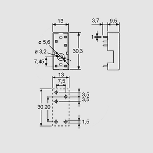 F95132 PCB Socket for F4031 95.13.2 F95132