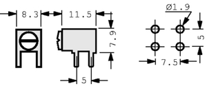 KEY8191 PC Mount Screw Terminals