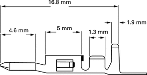 AMP794955-2 Crimp Contact Male AWG22-18 GOLD