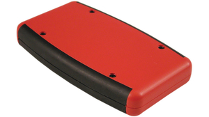 HA1553DRDBK-BAT ABS Enclosure 147x79x25 Red Batt. Comp.