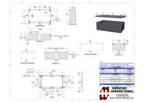 1591EFLBK ABS Enclosure 190x110x61 Black