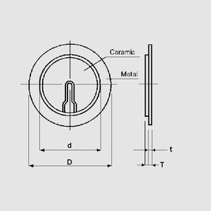 MZ35291BD Piezo Elm 35mm 2,9kHz 30V MZ35291BD