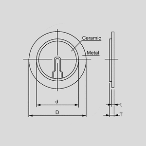 MZ35291BD Piezo Elm 35mm 2,9kHz 30V MZ35291BD