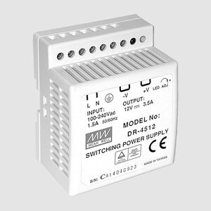 DR-4515 for DIN-skinne montering 42W 15V DC/2,8A DR-45-_