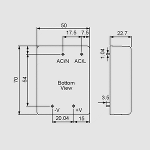 PM-10-5 SPS Module 10W 5V/2A Dimensions