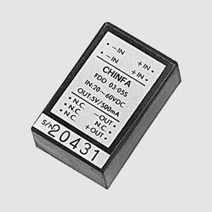 FDD0305S1 DC/DC-Conv 9-18V:+5V 400mA 2W