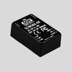 SCW08A-05 DC/DC-Conv 9-18V: +5V 1600mA 8W