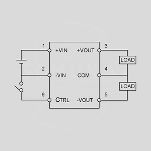 NSD10-12D15 DC/DC-Conv 9,8-36V:+/-15V 330mA On/Off Control