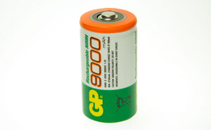 NIH9000D Genopladeligt NiMh Batteri, D, 9000 mAh genopladeligt batteri D 1.2 Volt, 9000 mAh