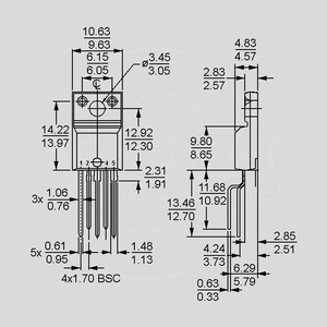 IRFI4212H-117PBF 2xN-Ch 100V 11A 18W 0,0725R TO220-5-Full TO220-5-Fullpak