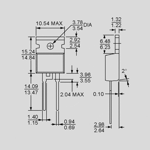 HFA08TB120PBF FRED 1200V 8A 73,5W 28ns TO220AC TO220AC