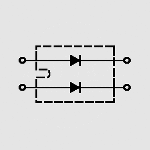 DSEI2X30-12B 2xFRED 1200V 2x28A 100W SOT227B Circuit Diagram