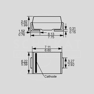 SS36 SMD Schottky 60V 3A SMC DO214AB/SMC