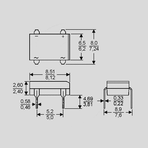 DBL207G Bridge Rect. 2A 700V(RMS) DBL20_G