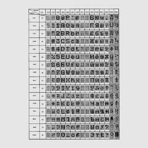 DEM20232SYH-LYCY 20x2 STN Yellow LED Backl Cyrillic Cyrillic Character Font