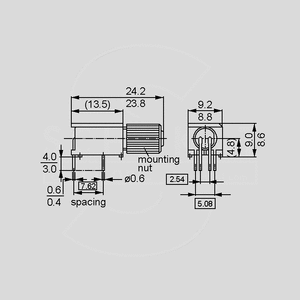 SFH757V Fiber Optic Transm. Diode 100&mu;W + Hous. SFH756V, SFH757V