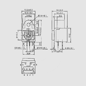 TOTX173A Fiber Optic Transm. Module -21dBm 6Mb/s X6275