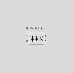 EL354N-G Optoc.-AC 3,75kV 80V 20% MFP4 Circuit Diagram