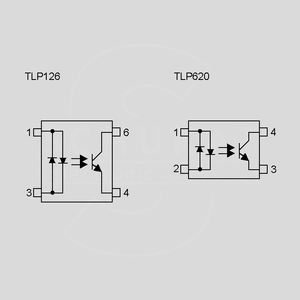 TLP620-2 2xOptoc.-AC 5kV 55V 50mA >50% DIP8 Circuit Diagrams
