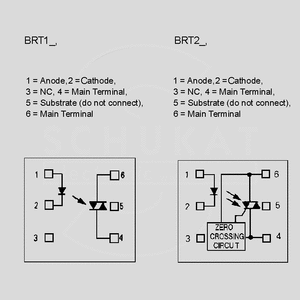 BRT23-H Optotr.+ZCD 5,3kV 800V 2mA DIP6 Circuit Diagrams