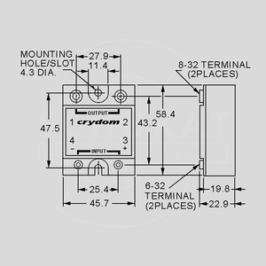 CSD2450 Solid State Relay Z-Vers. 280V 50A Hocke CSD24_