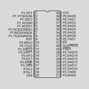 AT89C51RB2-3CSUM ISP-MC 2,7-5,5V 16K-Flash 60MHz DIP40 AT89C51R_2-DIP40