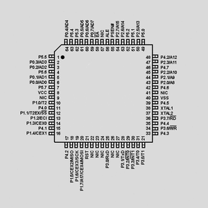 AT89C51IC2-SLSUM ISP-MC 2,7-5,5V 32K-Flash 60MHz PLCC44 AT89C51E_2-PLCC68